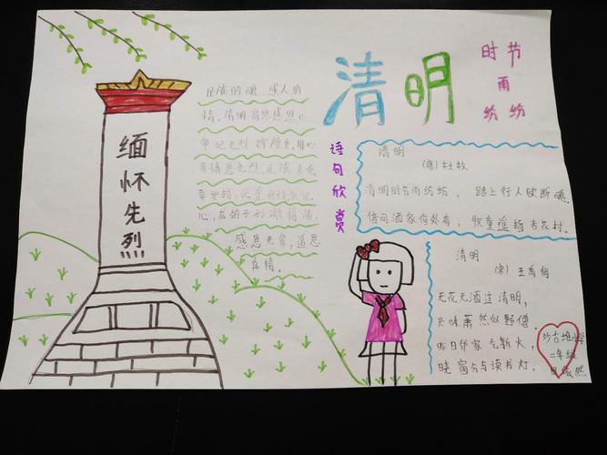 慎重追远缅怀先烈三年级手抄报缅怀先烈手抄报
