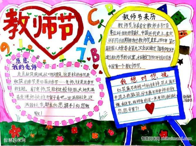 教师节手抄报师恩难忘教师节快乐小报手抄报模版感恩教师节手抄报
