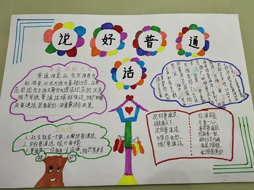 三年级以普通话为主题的手抄报 普通话手抄报 以推广普通话为主题的手抄报推广普通话手抄报诗词推广普通话手抄报