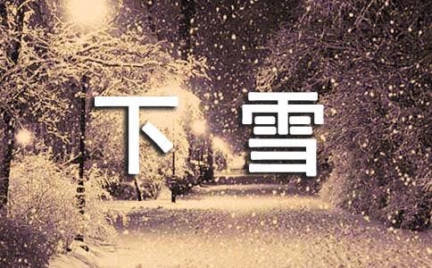 下雪了四年级作文范文