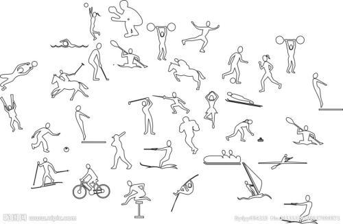 运动心情简笔画
