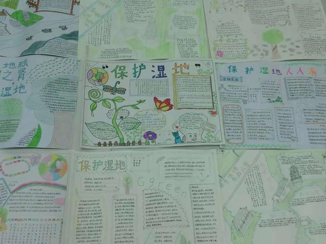 海口市新坡中学语文组开展潭丰洋湿地手抄报比赛评选活动