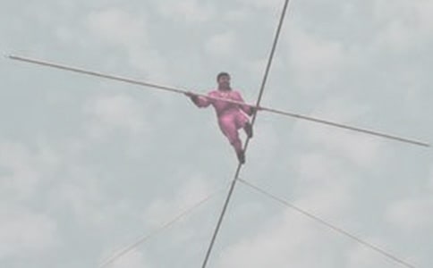 走钢丝四年级作文