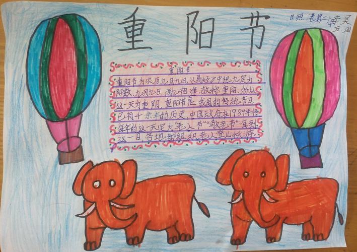 重阳节手抄报图片简单
