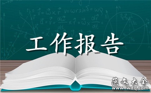 机械厂工作报告范文