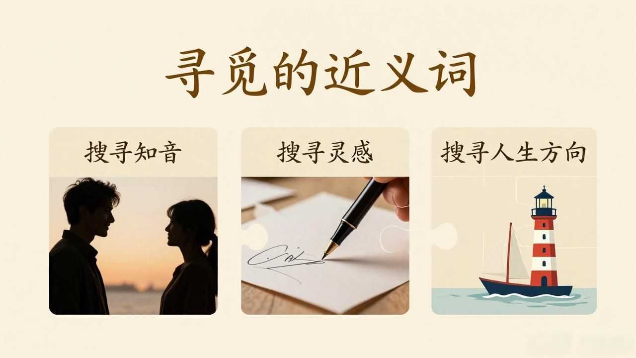 寻觅的近义词