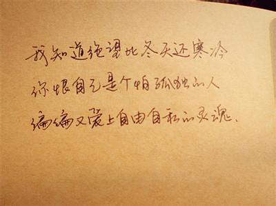 对感情心凉的句子