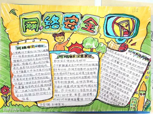 8张简单漂亮的网络安全手抄报