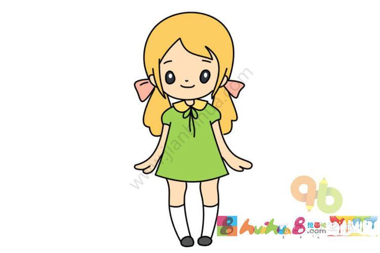 高清可爱的女生卡通萌图简笔画小女孩头部轮廓简笔画图片