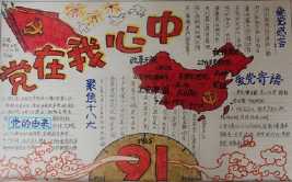 西湖边的红色足迹手抄报 闪闪的红星手抄报