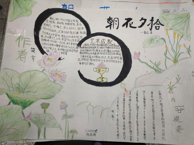2005班优秀手抄报《朝花夕拾》