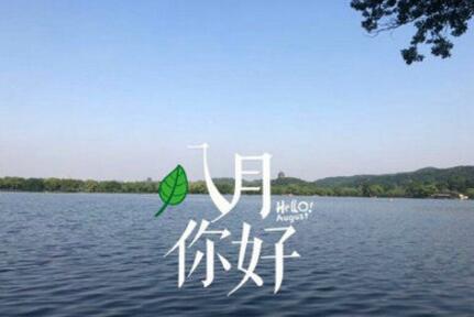 关于八月的唯美句子